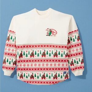 Disney Parks Walt Disney World Fair Isle Holiday Christmas Spirit Jersey